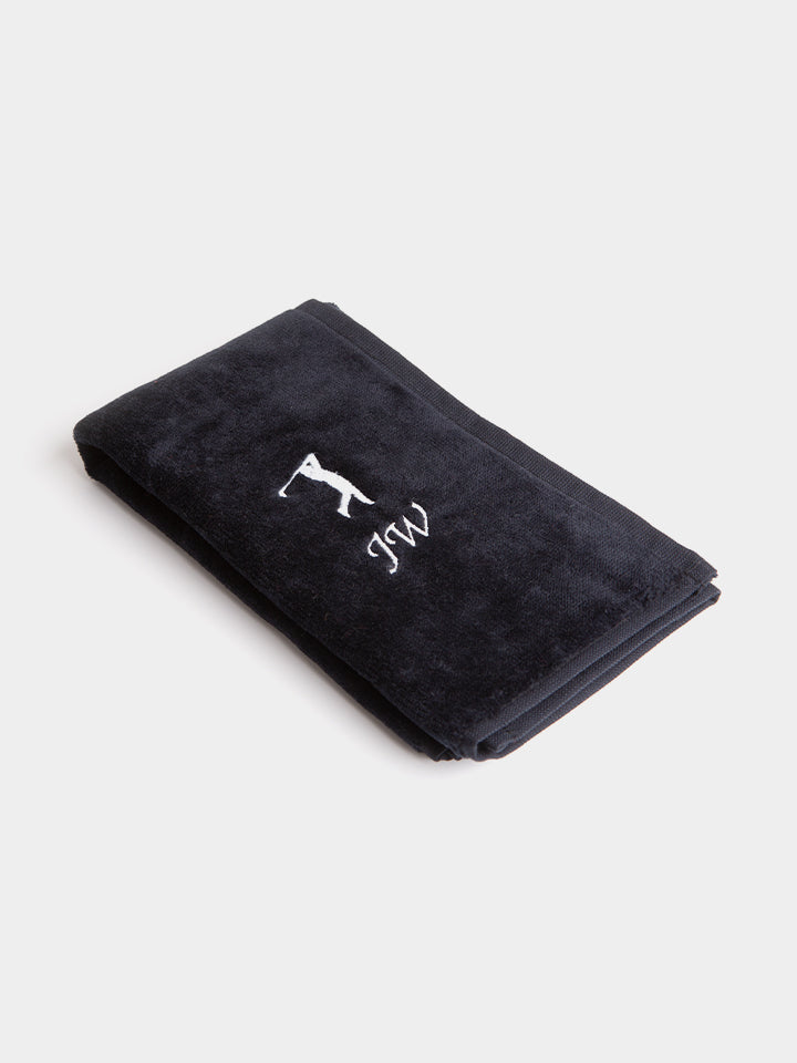 Personalised Golf Towel Black
