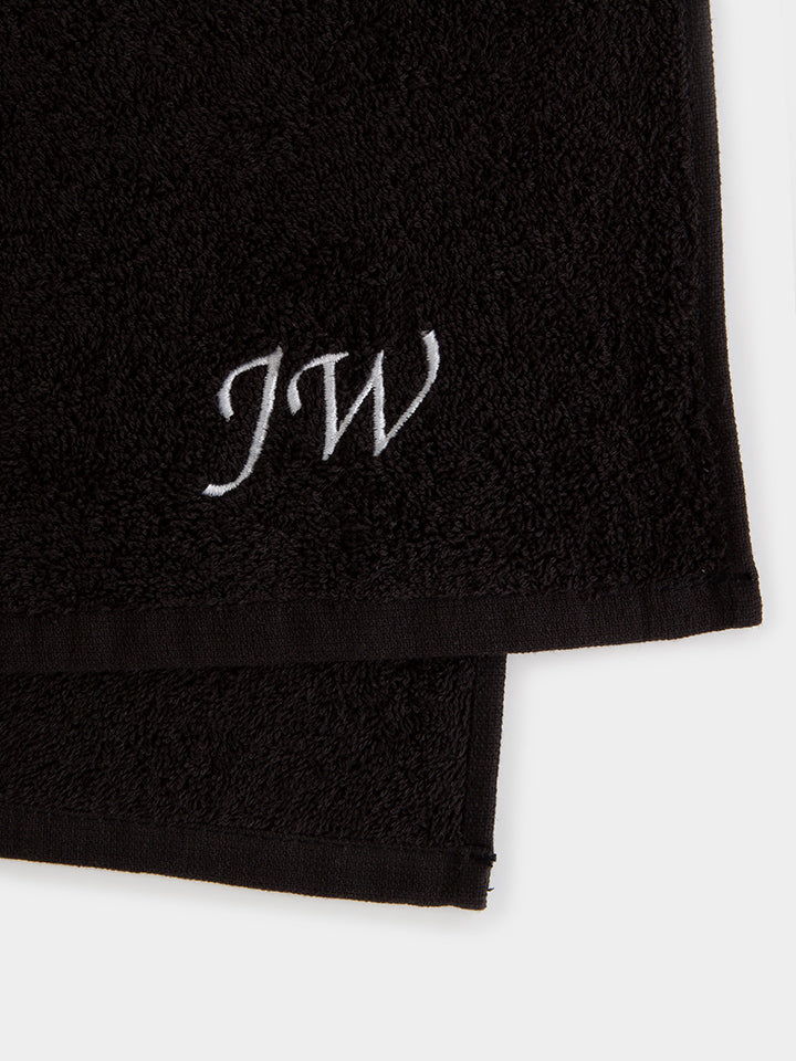 Personalised Gym Towel Black