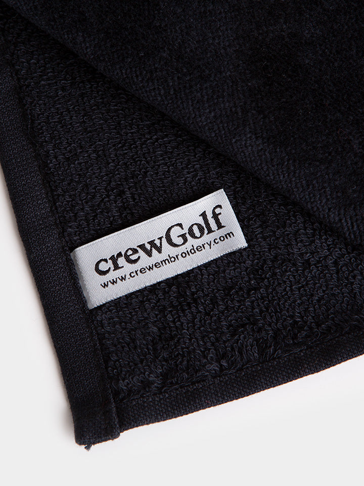 Personalised Golf Towel Black