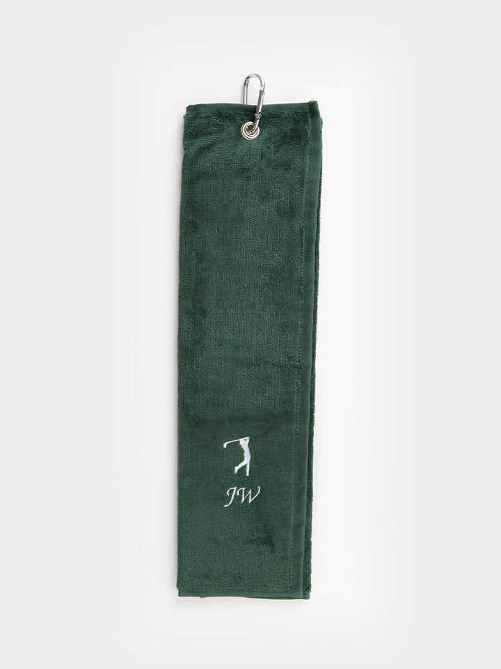 Personalised Golf Towel Green