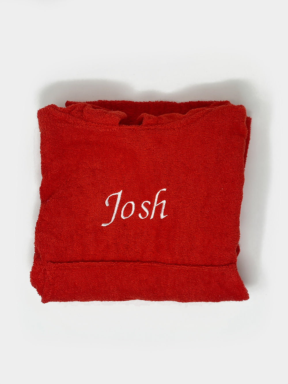 Personalised Kids Swim Changing Robe Towel Aged 2-9 Red