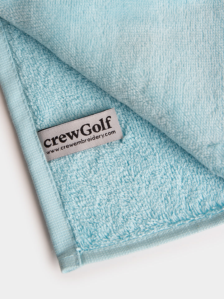 Personalised Tri-Fold Golf Towel - Light Blue 3