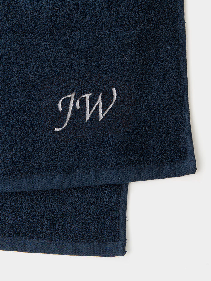 Personalised Gym Towel Navy Blue 4