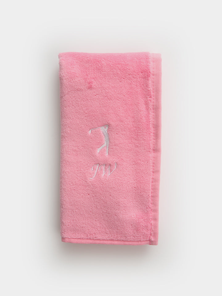 Personalised Golf Towel - Pink