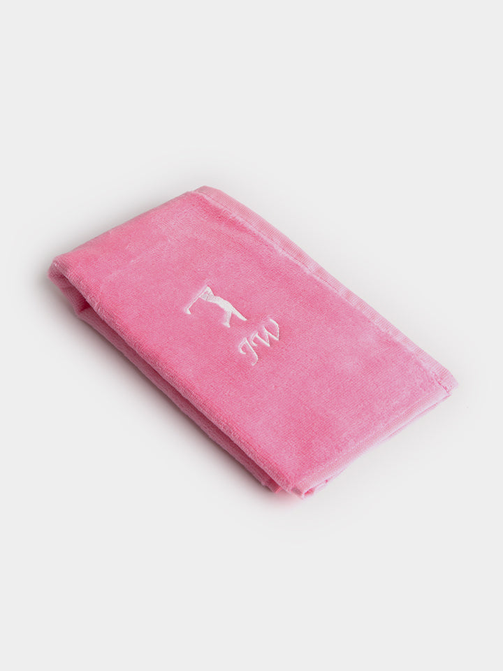 Personalised Tri-Fold Golf Towel - Pink