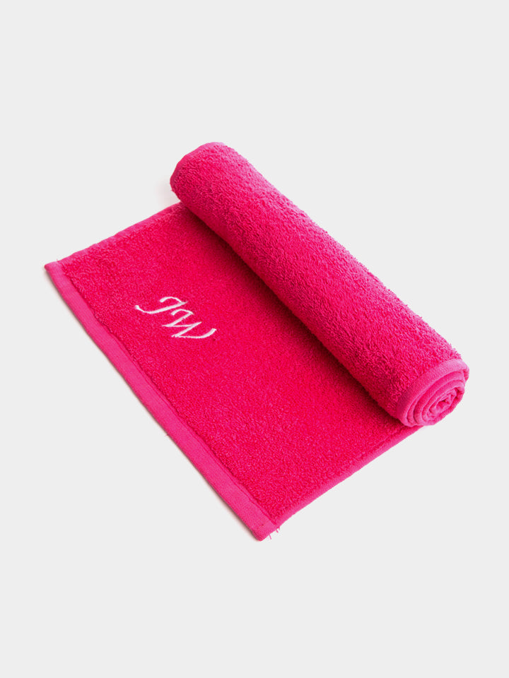 Personalised Gym Towel Pink 3